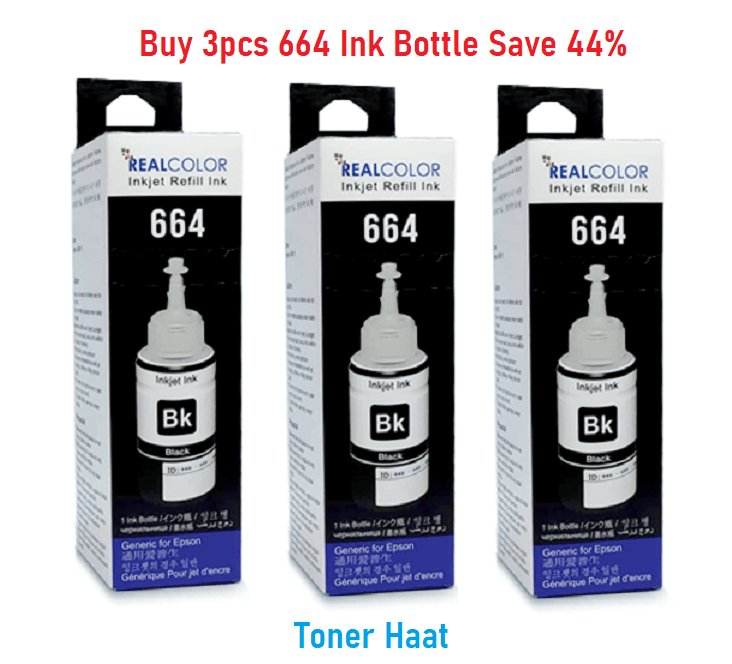 Realcolor 664 Inkjet Refill Ink Black